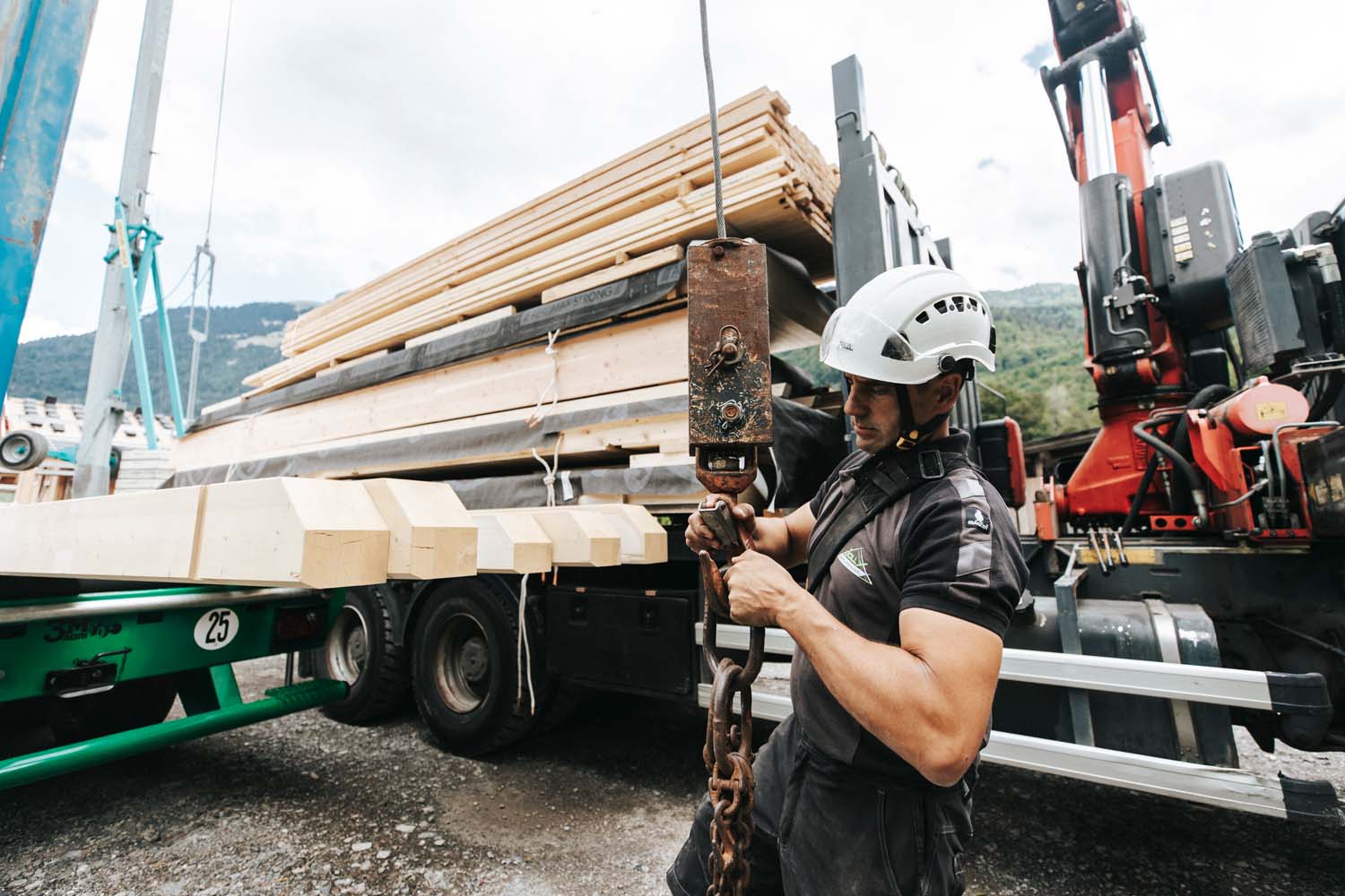 Photo d'un artisan sur un chantier