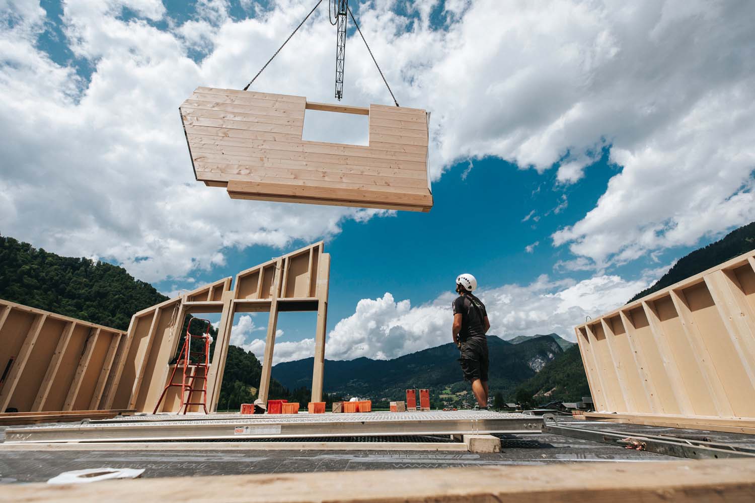 Photo d'un artisan sur un chantier