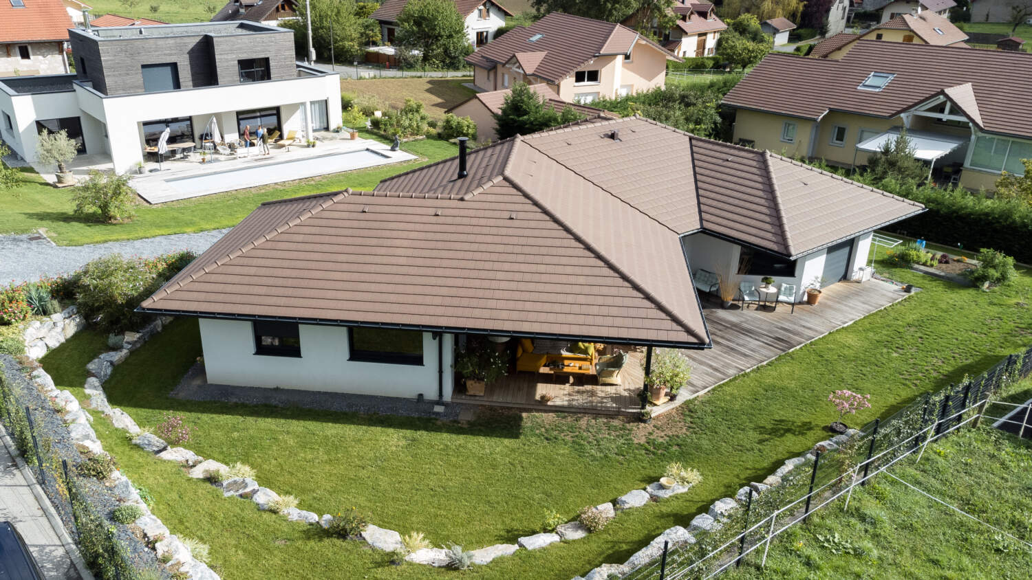 Construction d'une maison contemporaine Jolly Bois à Amancy